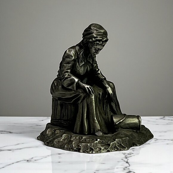 Bucket Brigade The Saturday Evening Post Pewter Figurine By Franklin Mint - 1981 - Picture 1 of 9